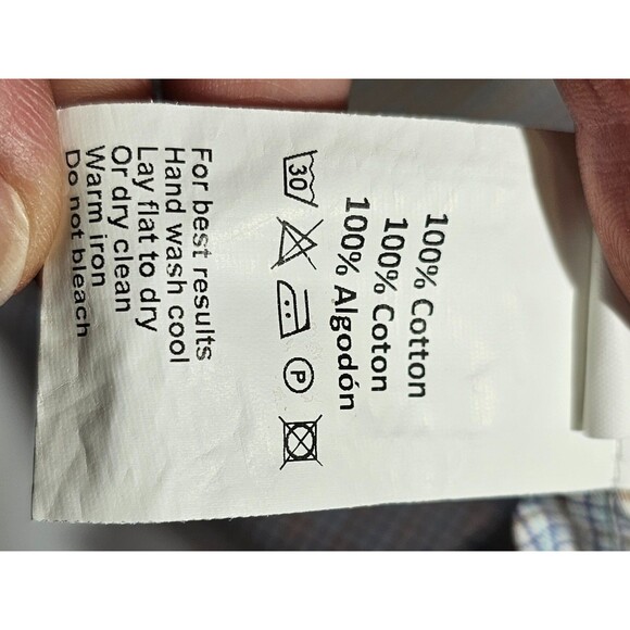 PETER MILLAR Men's XL Flex Finish Button Down Long Sleeve Dress Shirt EUC - Picture 8 of 8